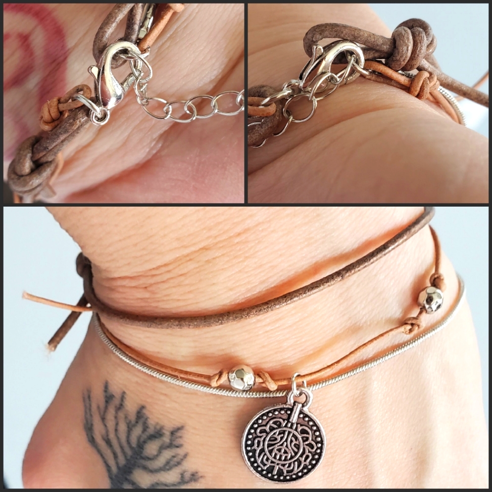 Rustic Coin Stack Bracelet